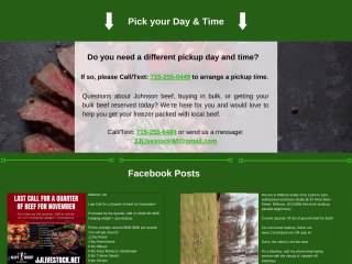 JJ Livestock Order Page Redesign