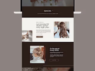 Website for Bridal Services