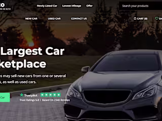 I will design Car dealership website, Car rental website for you