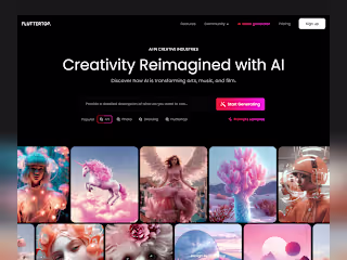 AI Website for Creative Industries