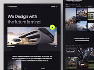 Architecture Agency Landing Page