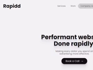 RAPIDD.DEV Agency Site