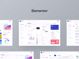 Elementor dashboard design