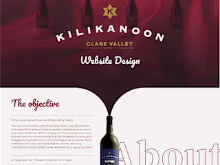 E-commerce Website Design for Winery