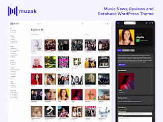 Music News and Database Theme (WordPress)