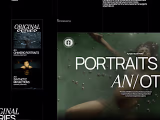Portraits of an other - Landing Page