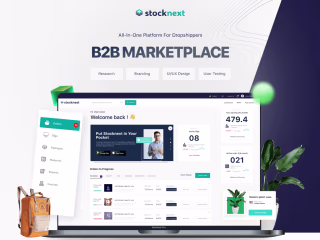 StockNext | B2B Dropshipping product design