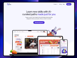 Re-skill.io website: Framer design & development