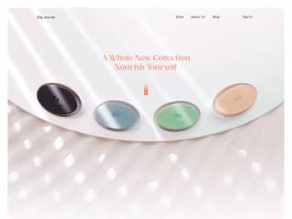 Nourish - Soap Landing Page
