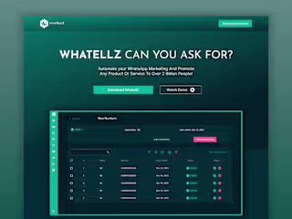 Whatellz WhatsApp Marketing Tool Landing Page Design