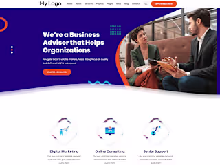Consulting Services Website UI Design