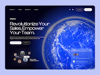 Orbitx - AI Website Header Design