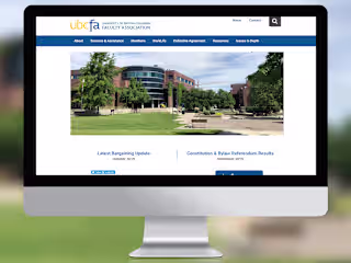 Custom WordPress Website - UBCFA