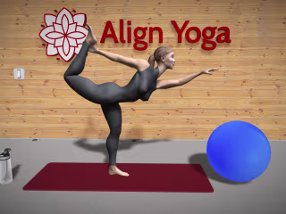 Interactive Yoga Studio (Spline 3D)