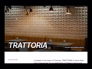 TRATTORIA - Italian Restaurant Framer Template