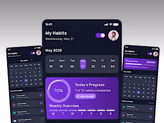 Habit Tracking App Design for Habitz