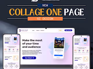 Collage landing page ui design by bittu rai :: Behance