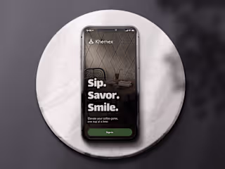 Khemex | Intuitive Café App Design