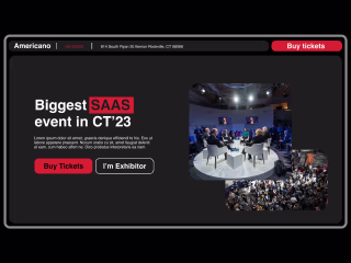Landing Page Design for SAAS Companies Event
