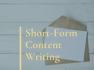 Short-form Content Writing