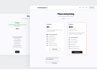 Redesigning a pricing page experience