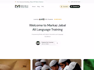Branding and Website Development for Markaz Jebel Ali