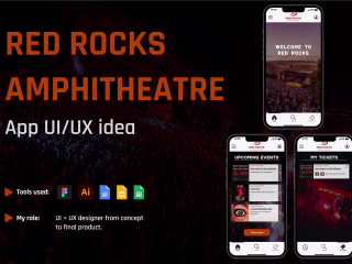 Red Rocks Amphitheatre - App UI/UX idea on Behance