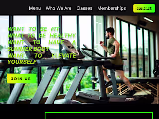 GYM WEBSITE TEMPLATE