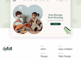 UI/UX Design for GAIA: Brand Identity & Website design