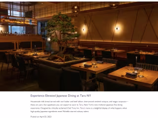 The Rice Factory NY - Monthly Articles & Restaurant Reviews