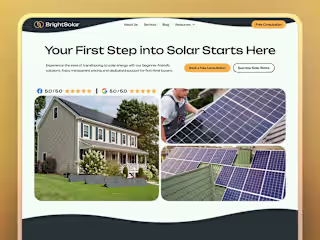 Bright Solar 🌞 Website Design | Solar for Families