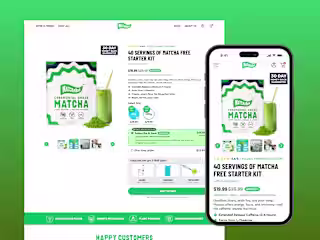 Matchabar Starter Kit Landing Page