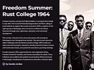 Freedom Summer 1964 Presentation