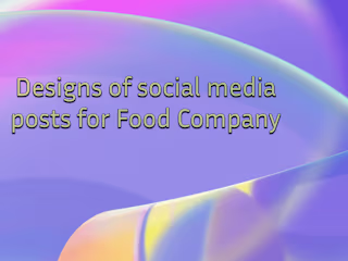 SMM for food company
