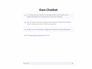 AI Chatbot for Customer Support
