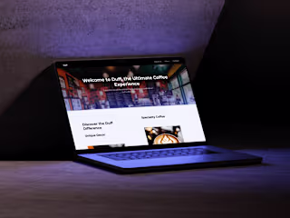 Duff Coffee Shop Full Web Design