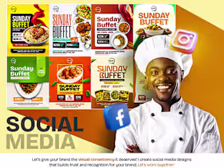Appetizing Social Media Designs for Anchor Restaurant