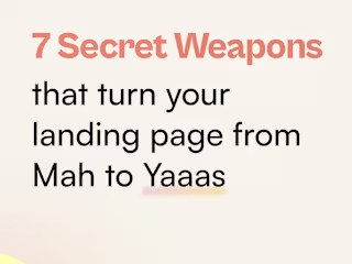 7 Weapons for Landing Page - LinkedIn Carousel 