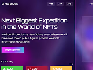 NFT Landing Page UI Design