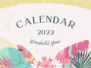 Boho Celestial Calendar Design