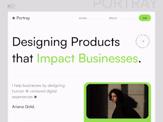 Framer Creative Portfolio Template