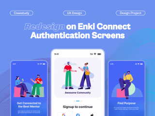 CASESTUDY on Redesign of Enki-Connect Authentication on Behance