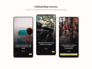 Art Crate - Mobile app design