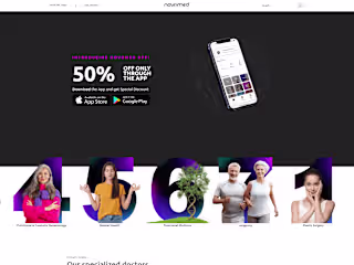 NOVOMED - Website Development 