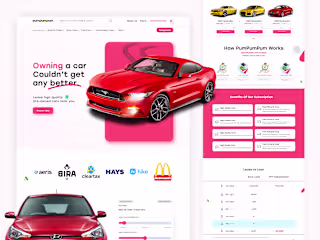 Rent a Car Website | UX UI Designer
