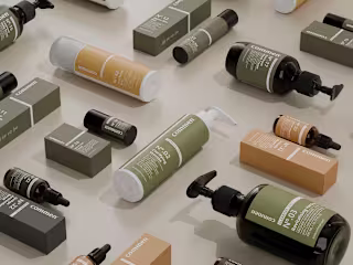3D Skincare Product Rendering - Commen