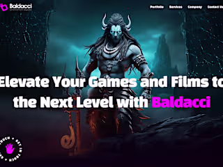 Baldacci Animation – Landing Page Design & Framer Development