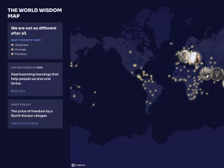 World wisdom map - SIF grant project (ReactJS)