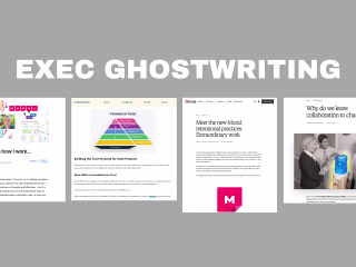 Executive Ghostwriting for Founders, CEOs and Investors