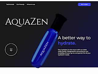 AquaZen’s premium water bottles